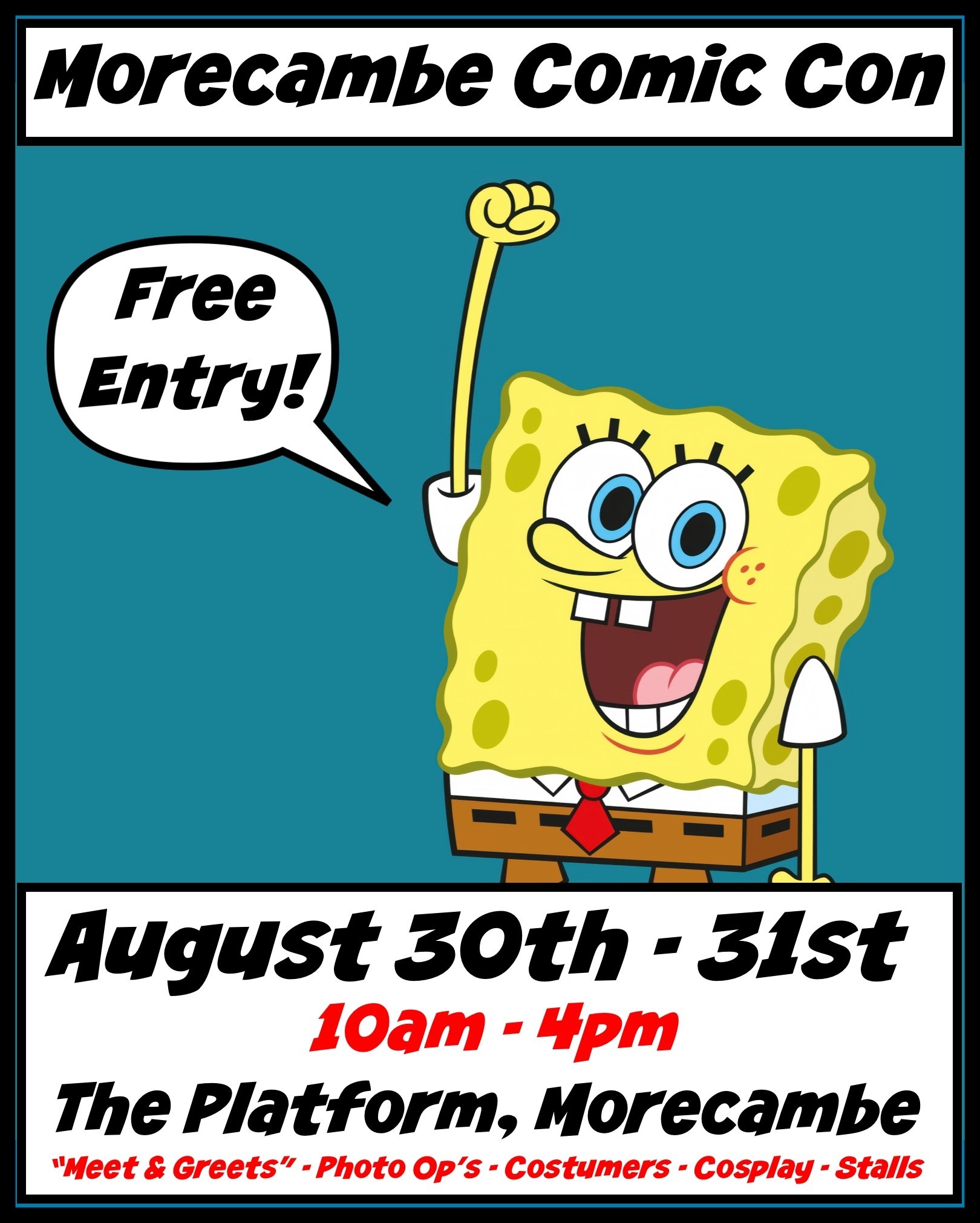 Morecambe Comic Con returns this weekend