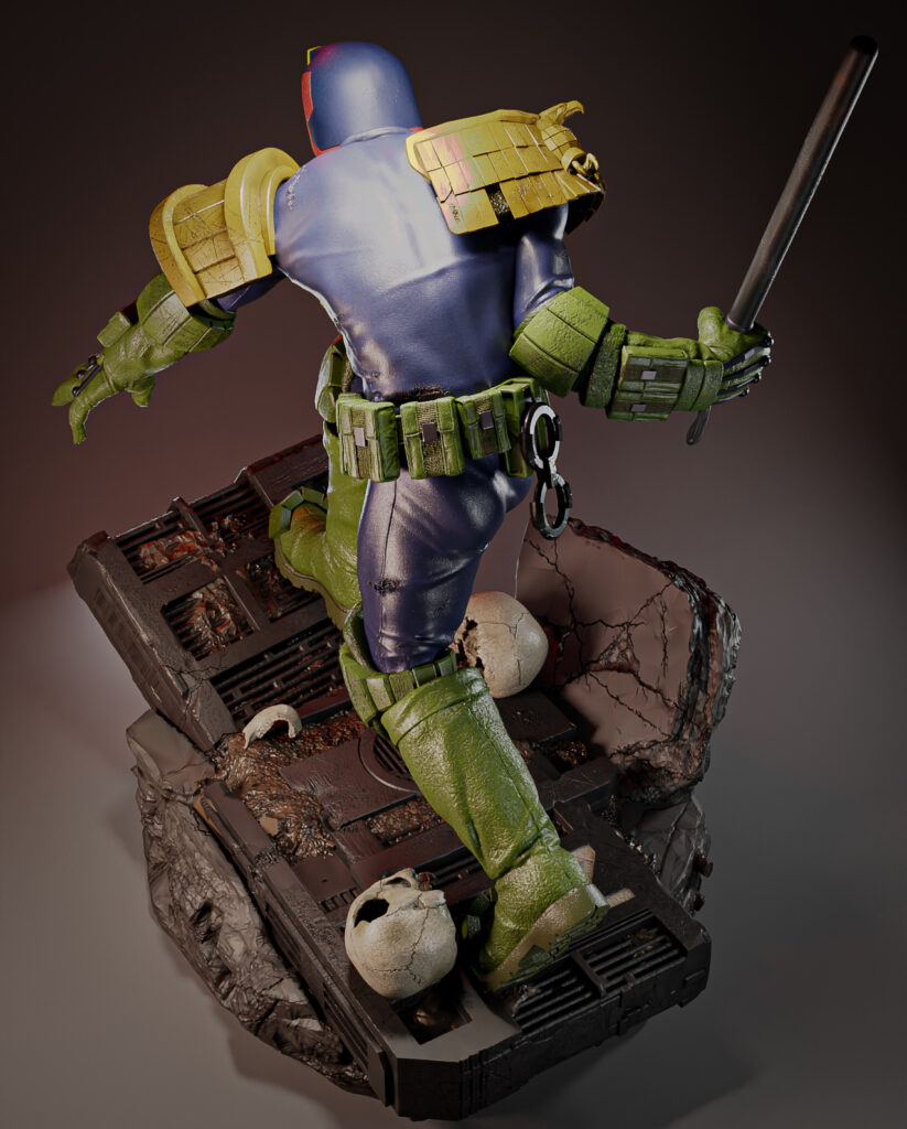 Limited-Edition Judge Dredd 2000 AD Statue by Jock