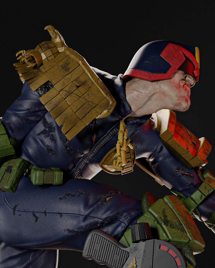 Limited-Edition Judge Dredd 2000 AD Statue by Jock