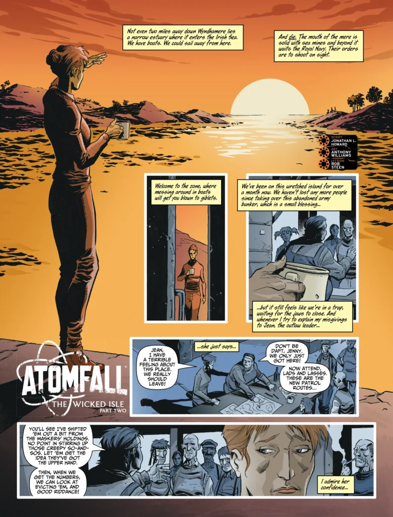 Judge Dredd Megazine 492 | ATOMFALL // THE WICKED ISLE by Jonathan L. Howard (Writer) Anthony Williams (Artist) Rob Steen (Letterer)