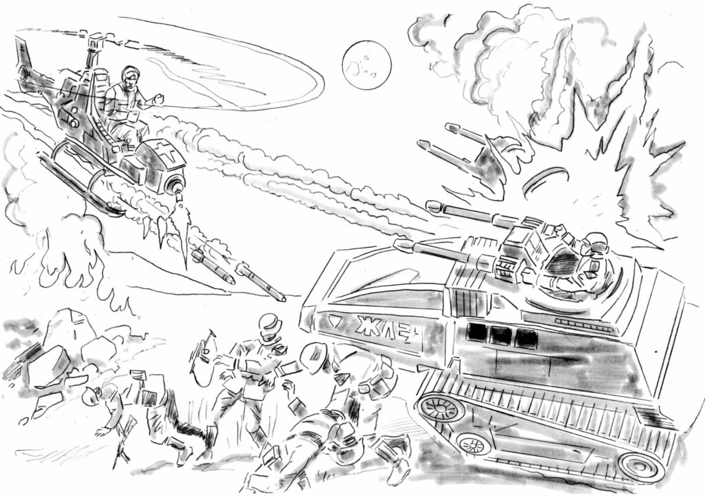 Pull Out Poster Concept  Art by Kev Hopgood