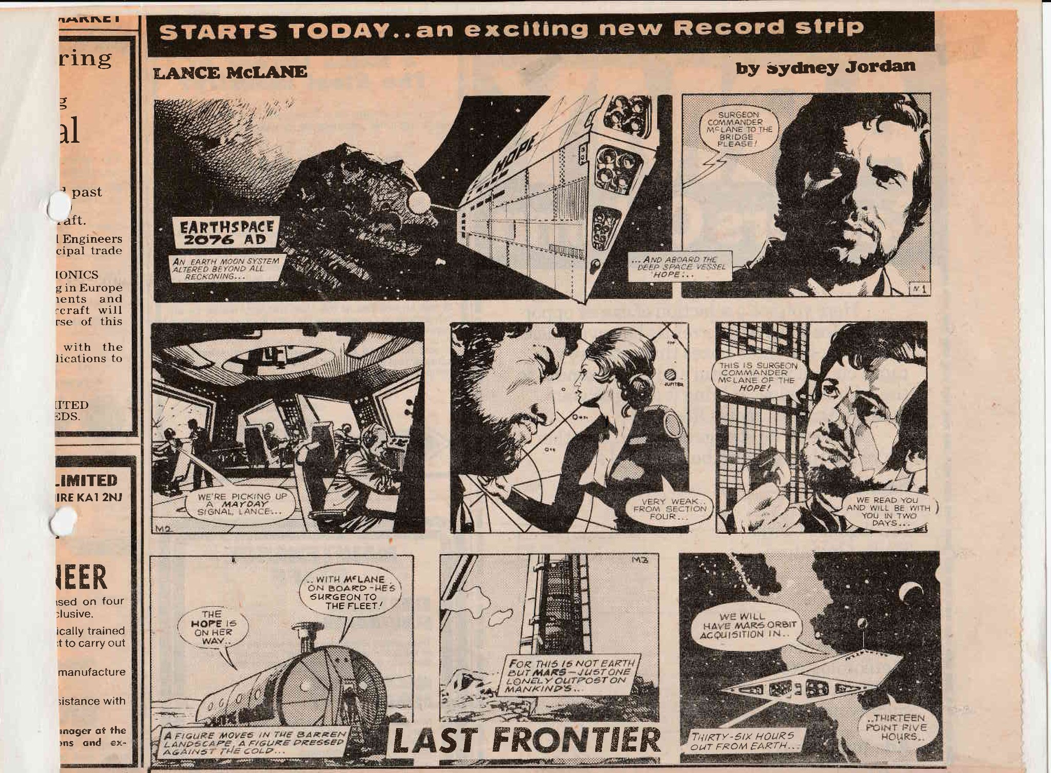 The first three ‘Lance McLane’ episodes – M1, M2 and M3 – for the first story, “Last Frontier” (M1 - 50) 