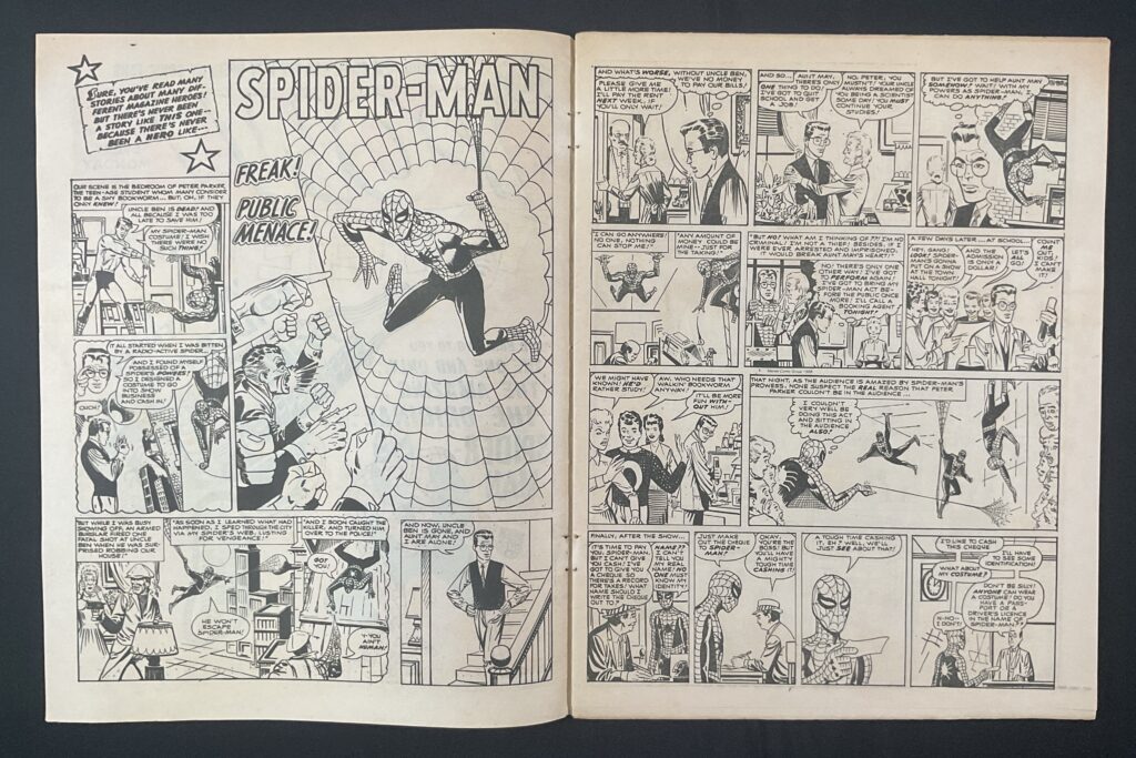 POW! #1 (Jan 21st 1967, Oldhams Press' Power Comics) British comic book including free gift Spider-Matic Gun and all six Spider Disc Bullets
