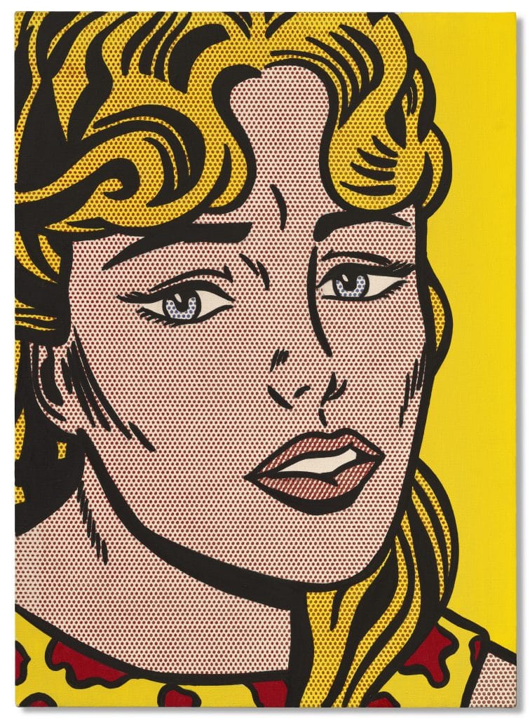 "Anxious Girl" by Roy Lichtenstein | Image: Christie's