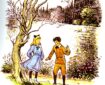 Polly and Diggory, from The Magician's Nephew by C.S. Lewis, one of Pauline Baynes illustrations for the original book