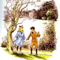 Polly and Diggory, from The Magician's Nephew by C.S. Lewis, one of Pauline Baynes illustrations for the original book