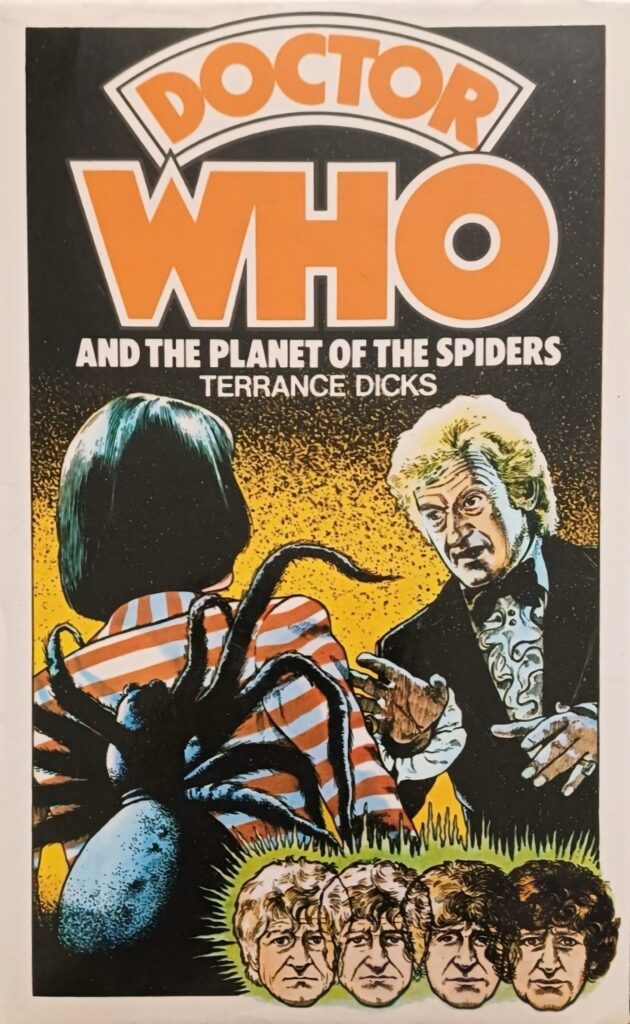 Doctor Who and The Planet of the Spiders cover by Peter Brookes (1975)