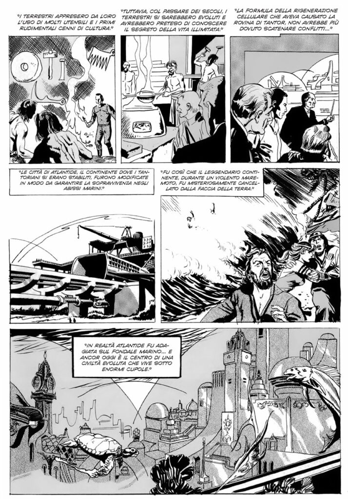 Spazio Chiama Atlantide, written by Cristiano Zentilin, with art by Paolo Ongaro