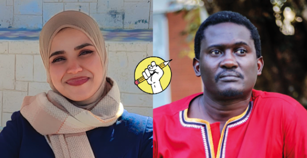 Safaa Odah and Jimmy “Spire” Ssentongo