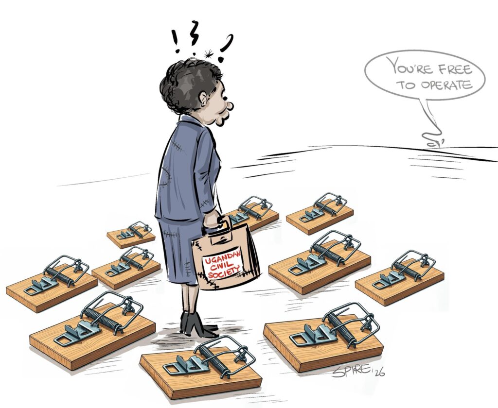 Cartoon by Jimmy “Spire” Ssentongo