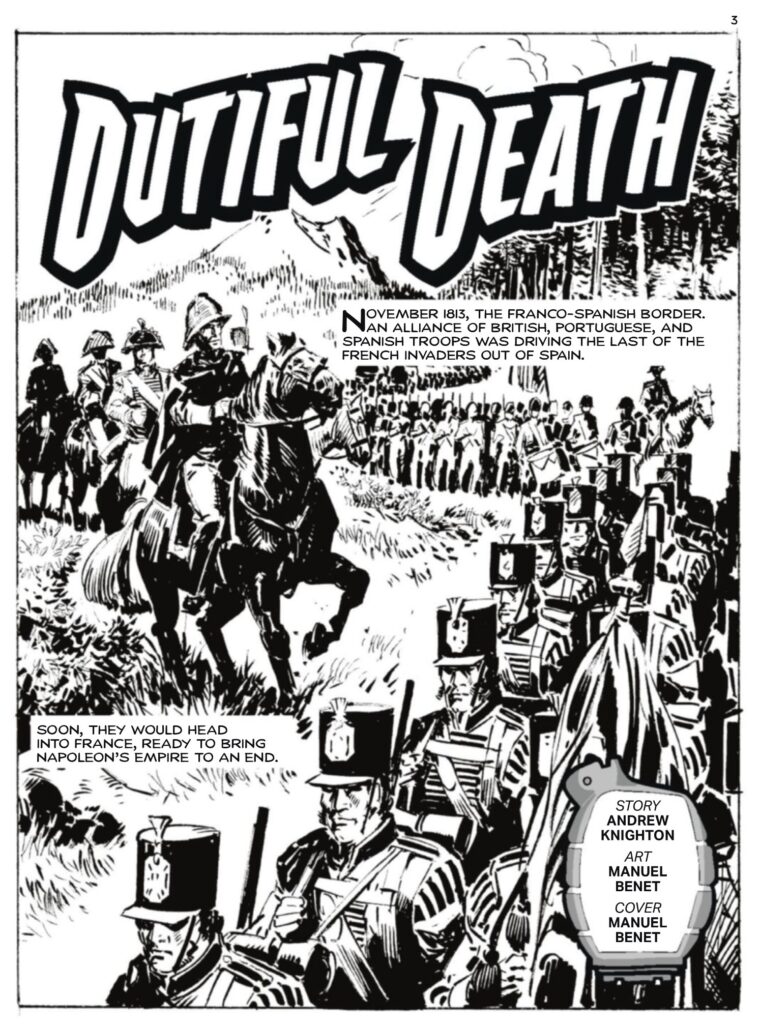 Commando 5955 (Home of Heroes): Dutiful Death Story: Andrew Knighton | Internal & Cover Art: Manuel Benet