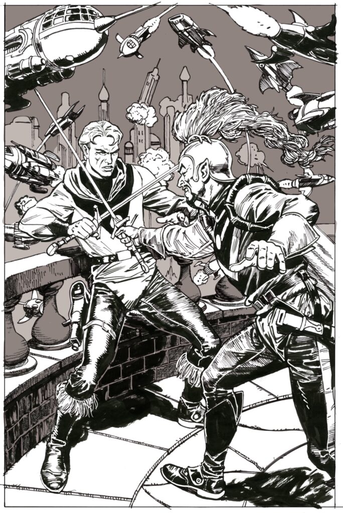 Flash Gordon 1995 Cover Art by Chris Weston - Early Version 