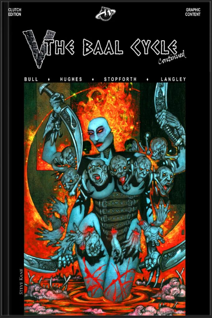 V - The Baal Cycle Continued, created by Steve Bull and Ade Hughes (The77 Publishing, 2026) - Compact Edition Cover by Steve Kane