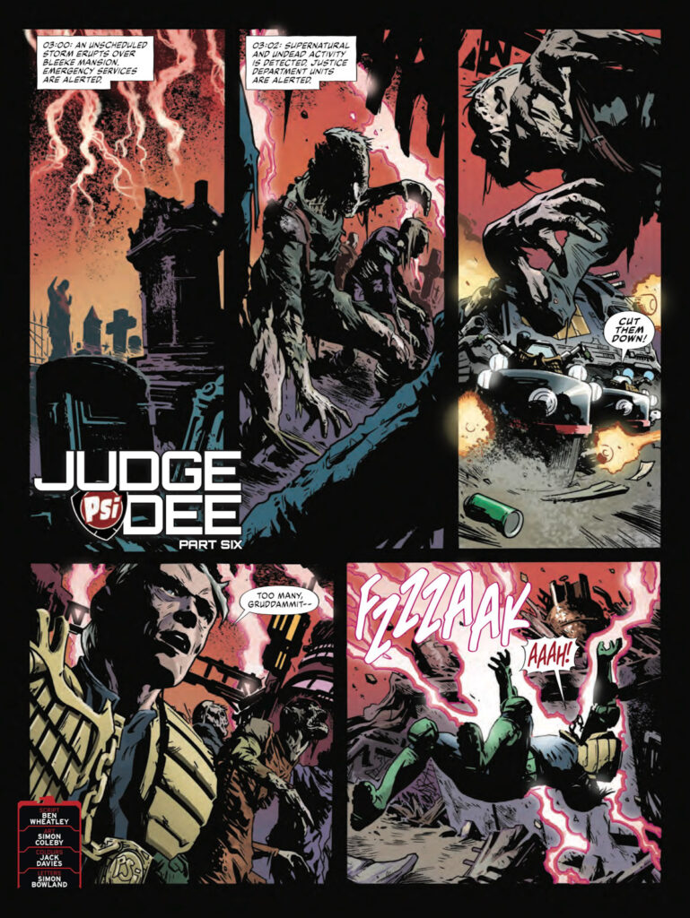 2000AD Prog 2485 - JUDGE DEE
By Ben Wheatley (Writer) Simon Coleby (Artist) Jack Davies (Colourist) Simon Bowland (Letterer)