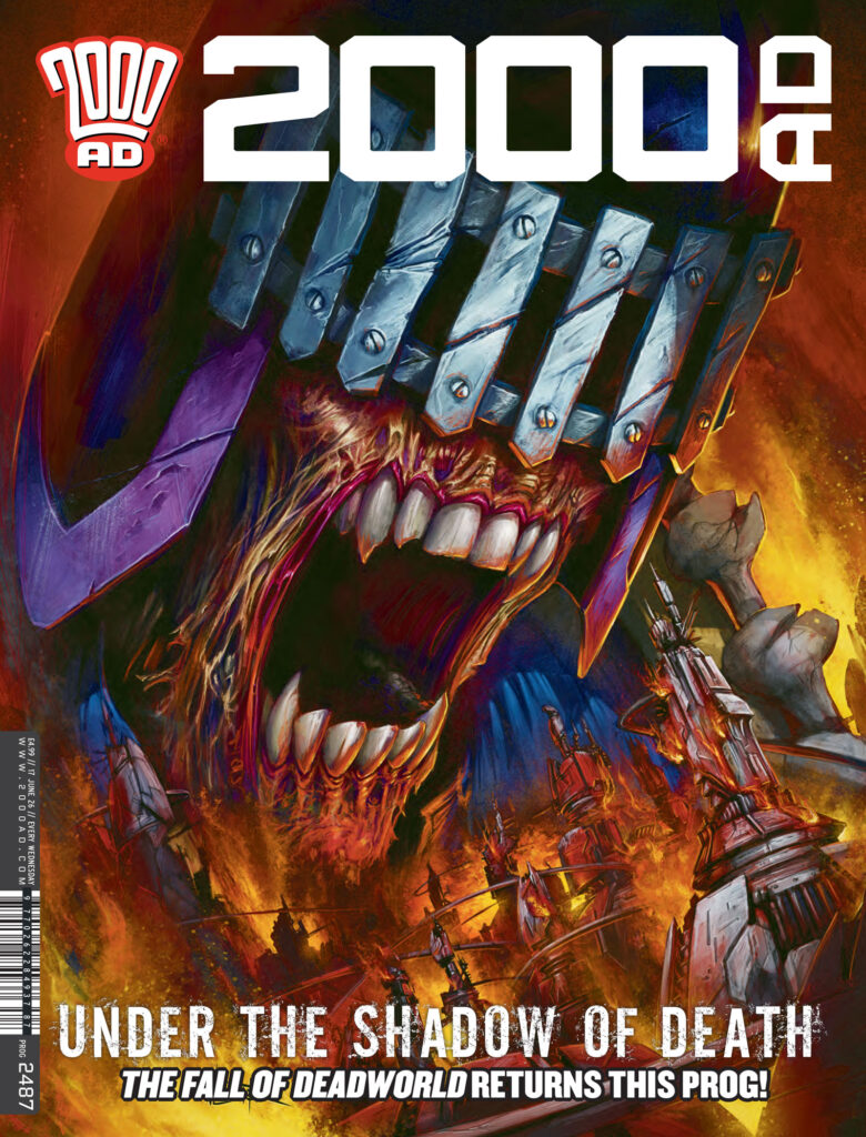 2000AD Prog 2487
UK RELEASE DATE: 17th June £4.99
LUNAR RELEASE DATE: 1st July $8.99
COVER: Toby Willsmer
