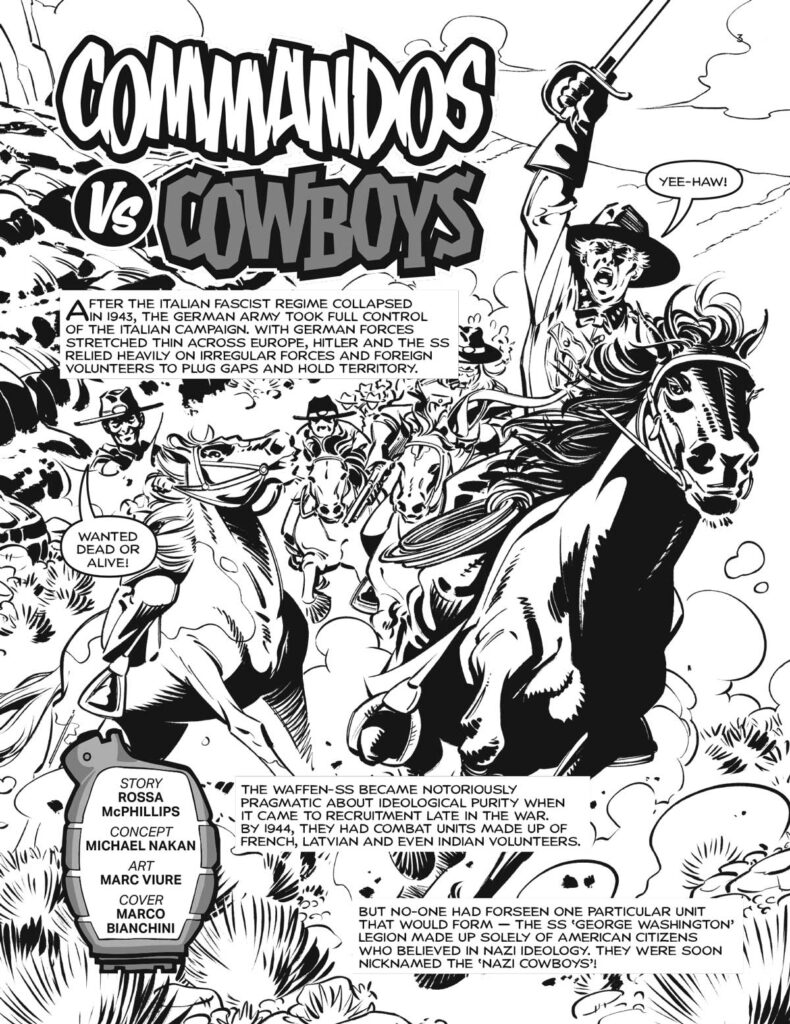 Commando 5963 (Home of Heroes): Commandos Vs Cowboys Story: Rossa McPhillips | Internal Art: Marc Viure | Cover Art: Marco Bianchini