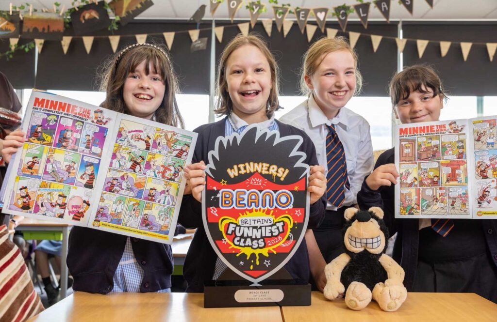 Beano 4340 reveals Beano Britain's Funniest Class 2026 - Boyce Class (Year 6) from Joy Lane Primary School in Whitstable, Kent