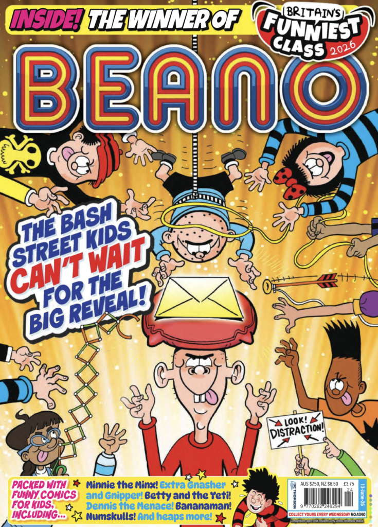 Beano 4340 reveals Beano Britain's Funniest Class 2026