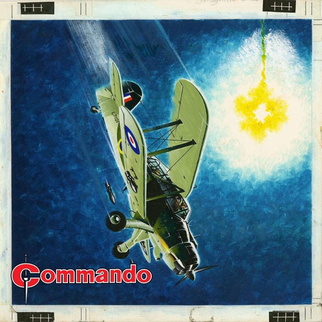 Commando Issue 5968: Dive After Dark Story: Brunt | Internal Art: Mira | Cover Art: Ian Kennedy First published 1972 as No. 616