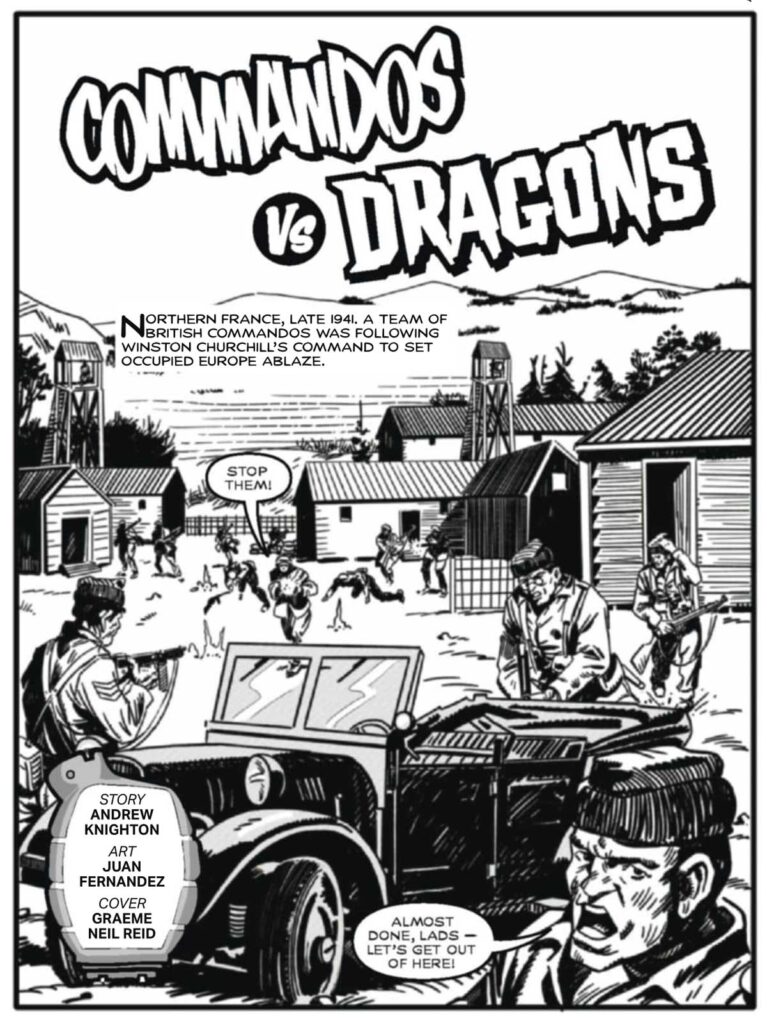 Commando 5971 (Home of Heroes): Commandos Vs Dragons Story: Andrew Knighton | Internal Art: Juan Ferdandez | Cover Art: Graeme Neil Reid