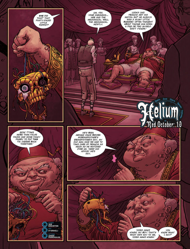 2000AD Prog 2485 - HELIUM // RED OCTOBER
By Ian Edginton (Writer) D'Israeli (Artist) Annie Parkhouse (Letterer)