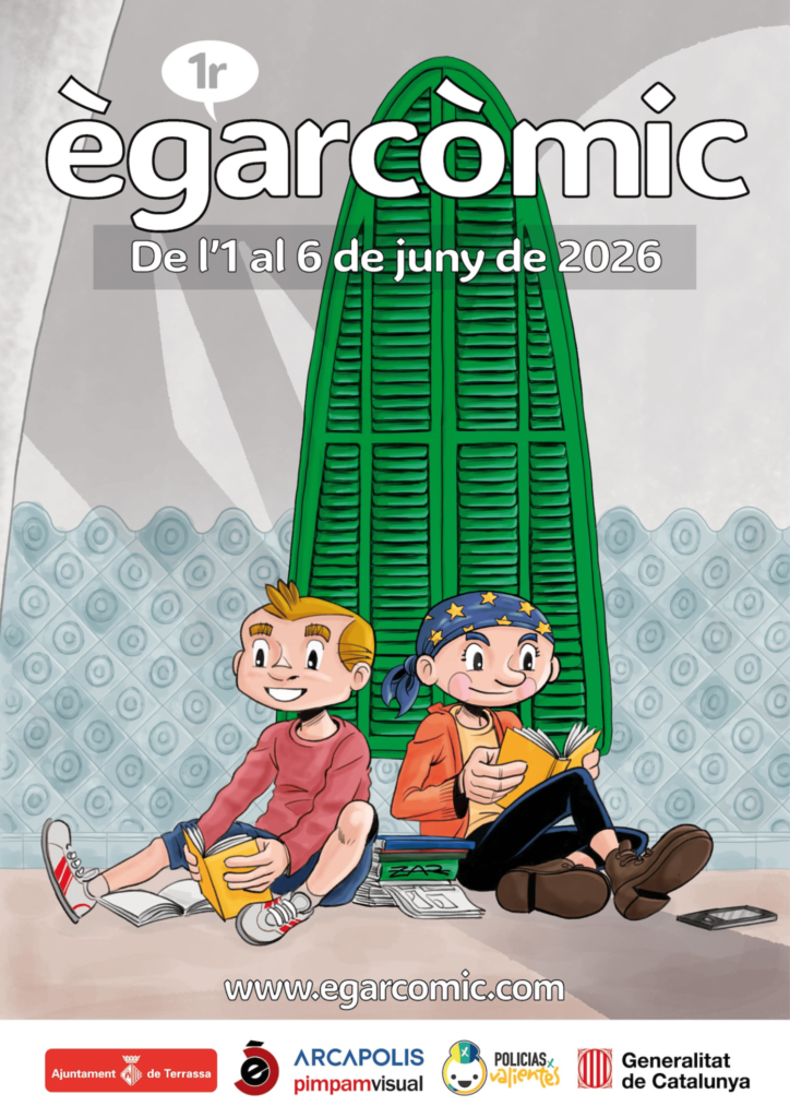 Ègarcomic 2026 poster, art by DaniZAR (Dani Zarzuelo)