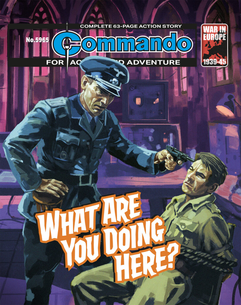 Commando 5965 (For Action and Adventure): What Are You Doing Here?
Story: Andrew Knighton | Internal Art: Vicente Alcazar | Cover Art: Marco Bianchini