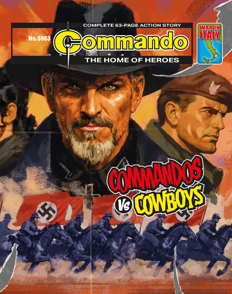 Commando 5963 (Home of Heroes): Commandos Vs Cowboys
Story: Rossa McPhillips | Internal Art: Marc Viure | Cover Art: Marco Bianchini