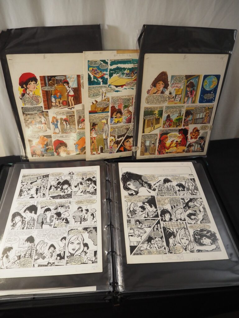Princess Tina - 18 pages of original colour and black/white interior comic book art, for this title, circa early 1970s - G/VG