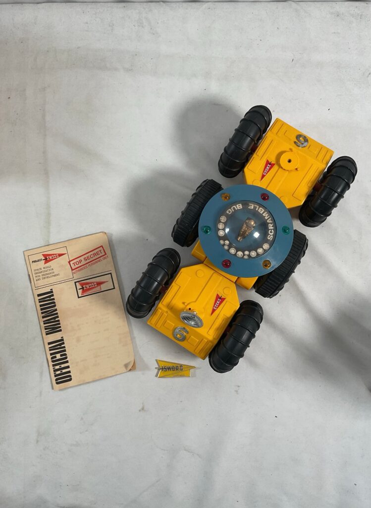 CENTURY 21 TOYS Gerry Anderson 'Project Sword' battery operated Scramble Bug in original box, with instructions and badge