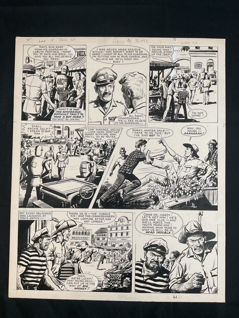 "Robot Archie" for Lion, cover dated 15th July 1967, by Ted Kearon