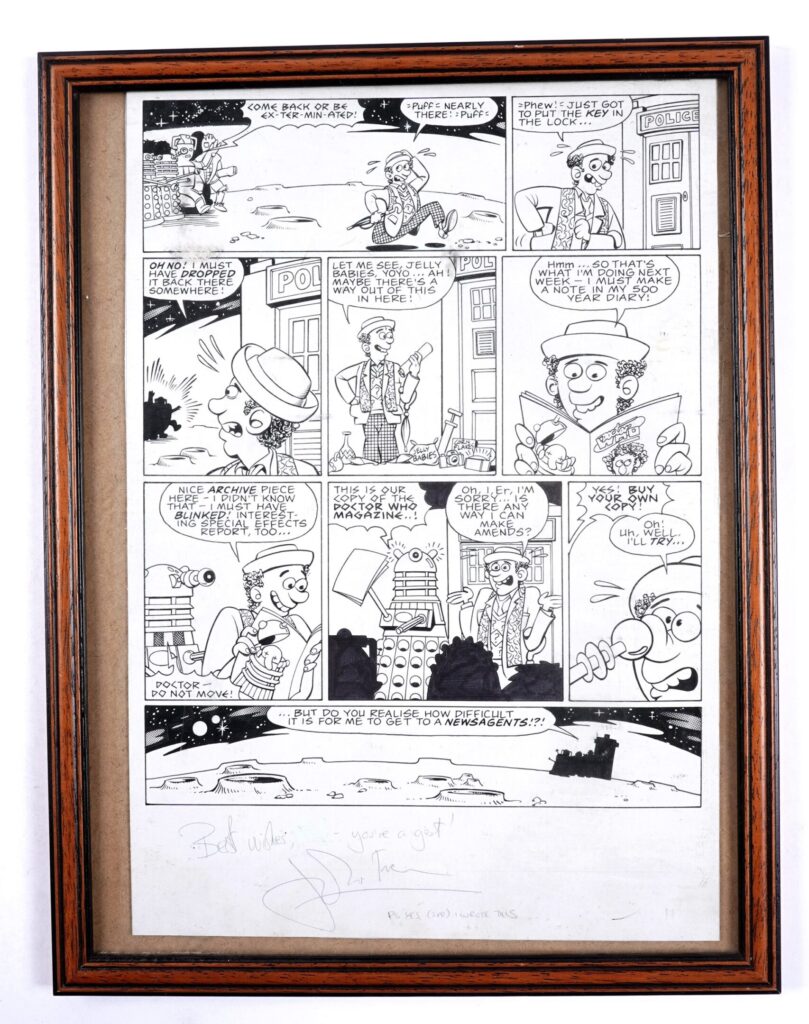 Doctor Who Magazine House Ad art by Nick Miller