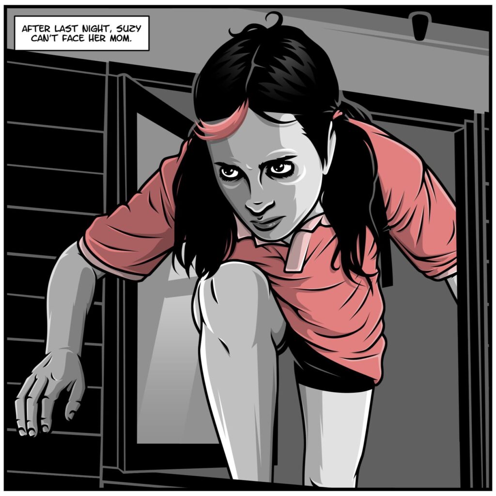 April Gray by Luke Cooper (Markosia 2026) - Sample Art