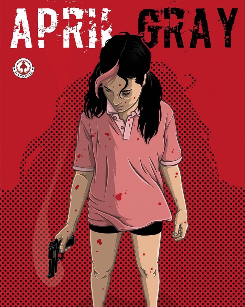 April Gray by Luke Cooper (Markosia 2026) - Cover