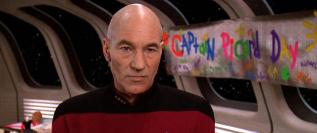 Captain Picard in the Star Trek: The Next Generation episode, “The Pegasus” | Image: CBS