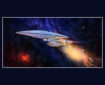 Vice Press Star Trek: The Next Generation - Ready Room Enterprise D Painting | Art By Andrew Probert & Rick Sternbach | Restored By Matt Ferguson | Edition of 500 | 36x18 inches | Hand Numbered Fine Art Lithograph | Poster - £39.99 / Approx $55 | Framed - £109.99 / Approx $150