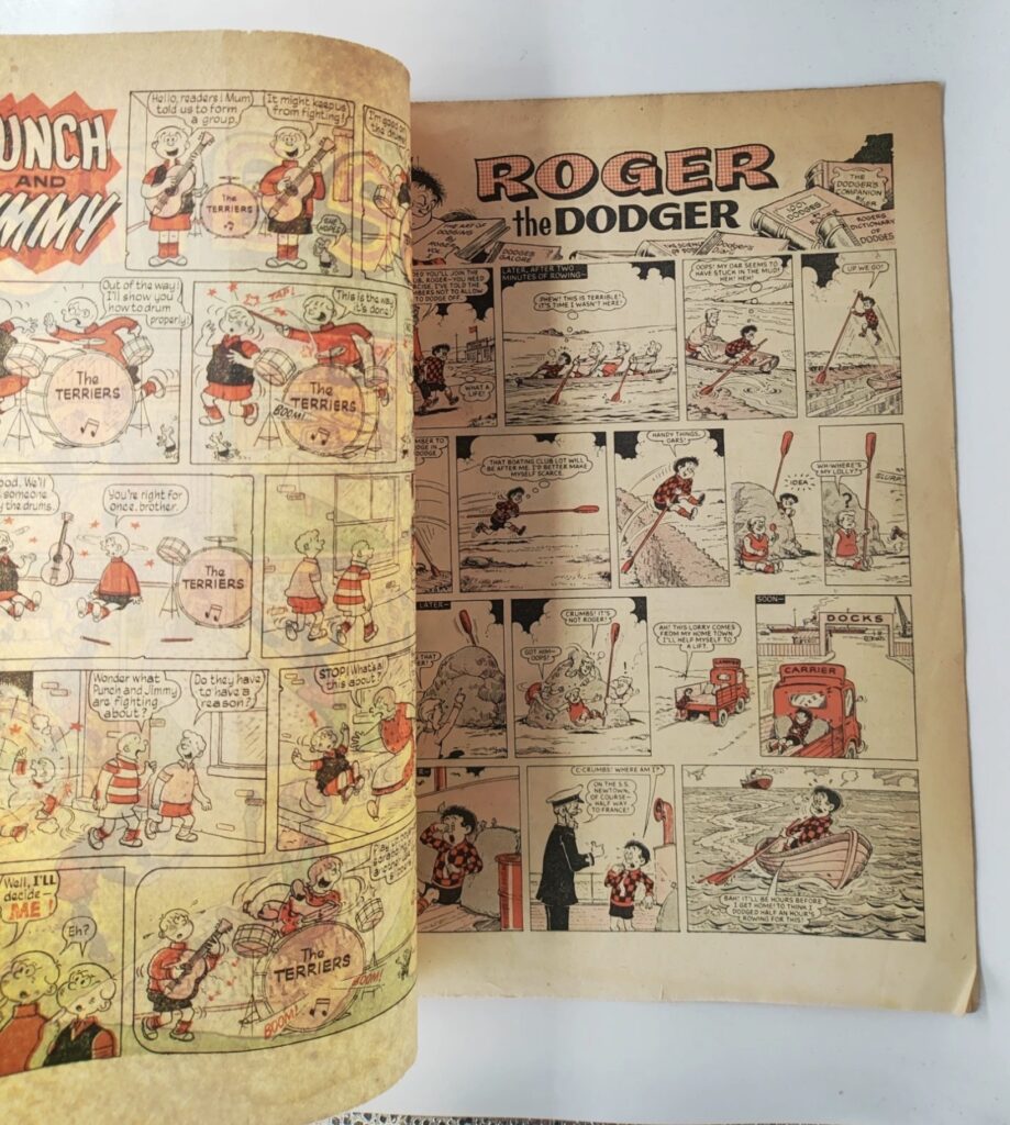 The Beano – No. 1242, cover dated 7th May 1966 - Roger the Dodger