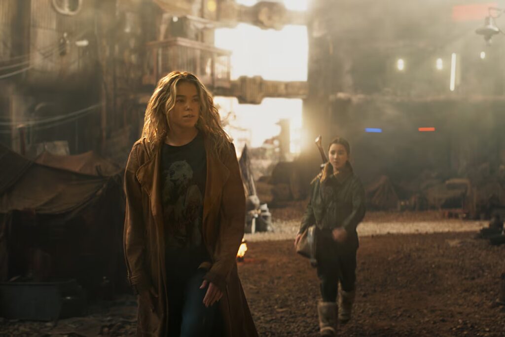 Milly Alcock as Supergirl and Eve Ridley as Ruthy in Supergirl (2026)