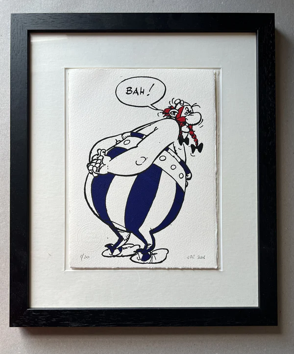 Asterix Print by John Patrick Reynolds - Obelix is Sulking