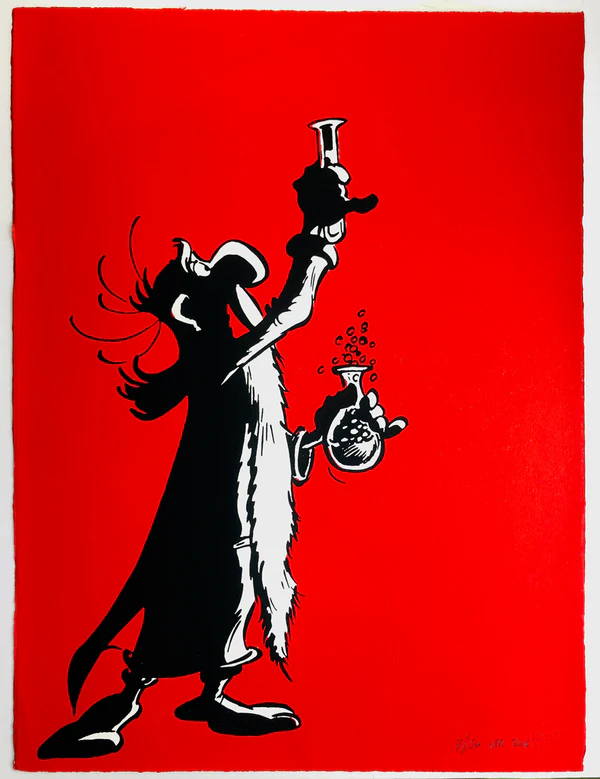 Asterix Print by John Patrick Reynolds – Getafix Tests His Magic Potion