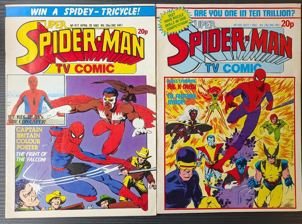 Marvel UK Spider-man Comics