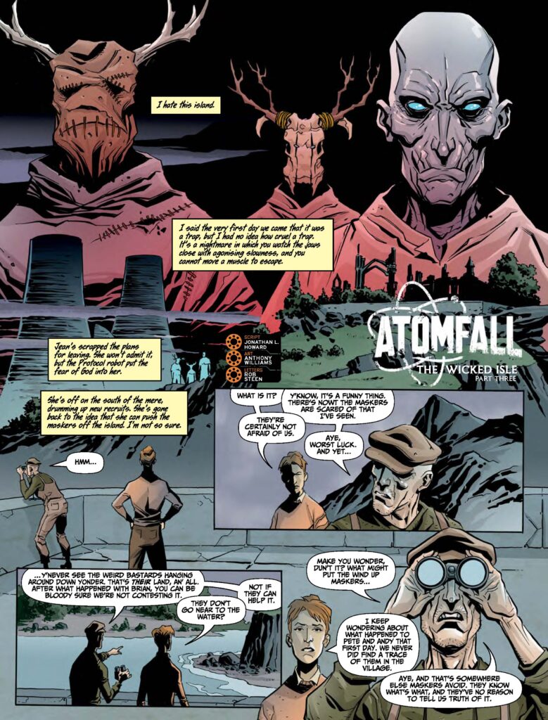 Judge Dredd Megazine 493 - ATOMFALL // THE WICKED ISLE
By Jonathan L. Howard (Writer) Anthony Williams (Artist) Rob Steen)