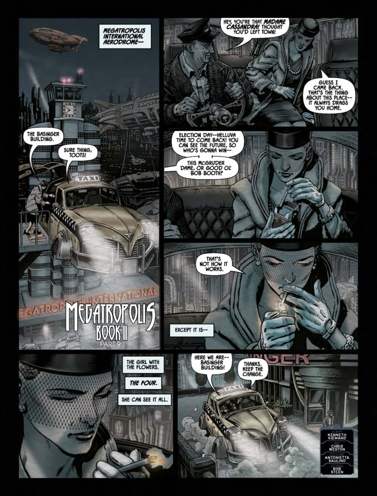 Judge Dredd Megazine 493 - MEGATROPOLIS II 
By Ken Niemand (Writer) Chris Weston (Artist) Antonietta Saulino (Colourist) Rob Steen (Letterer) 