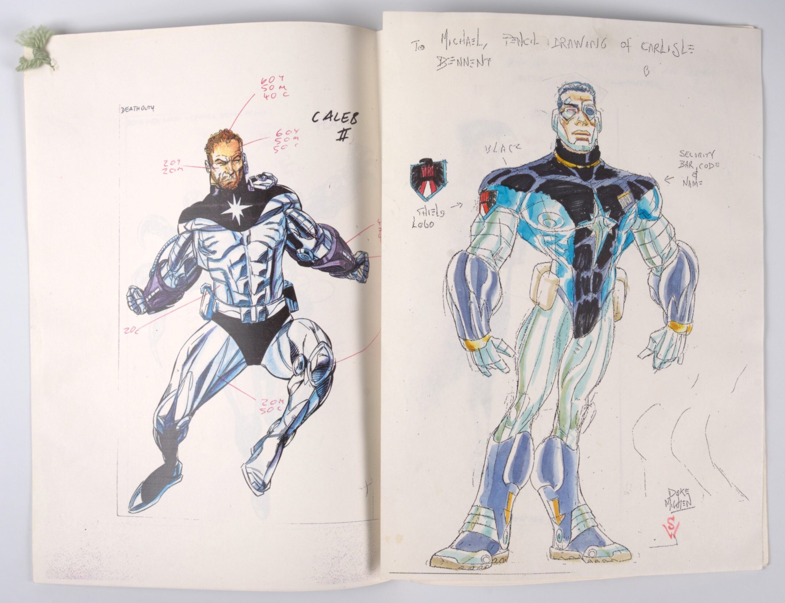Marvel UK Red Mist 20-20 Character Design - Caleb