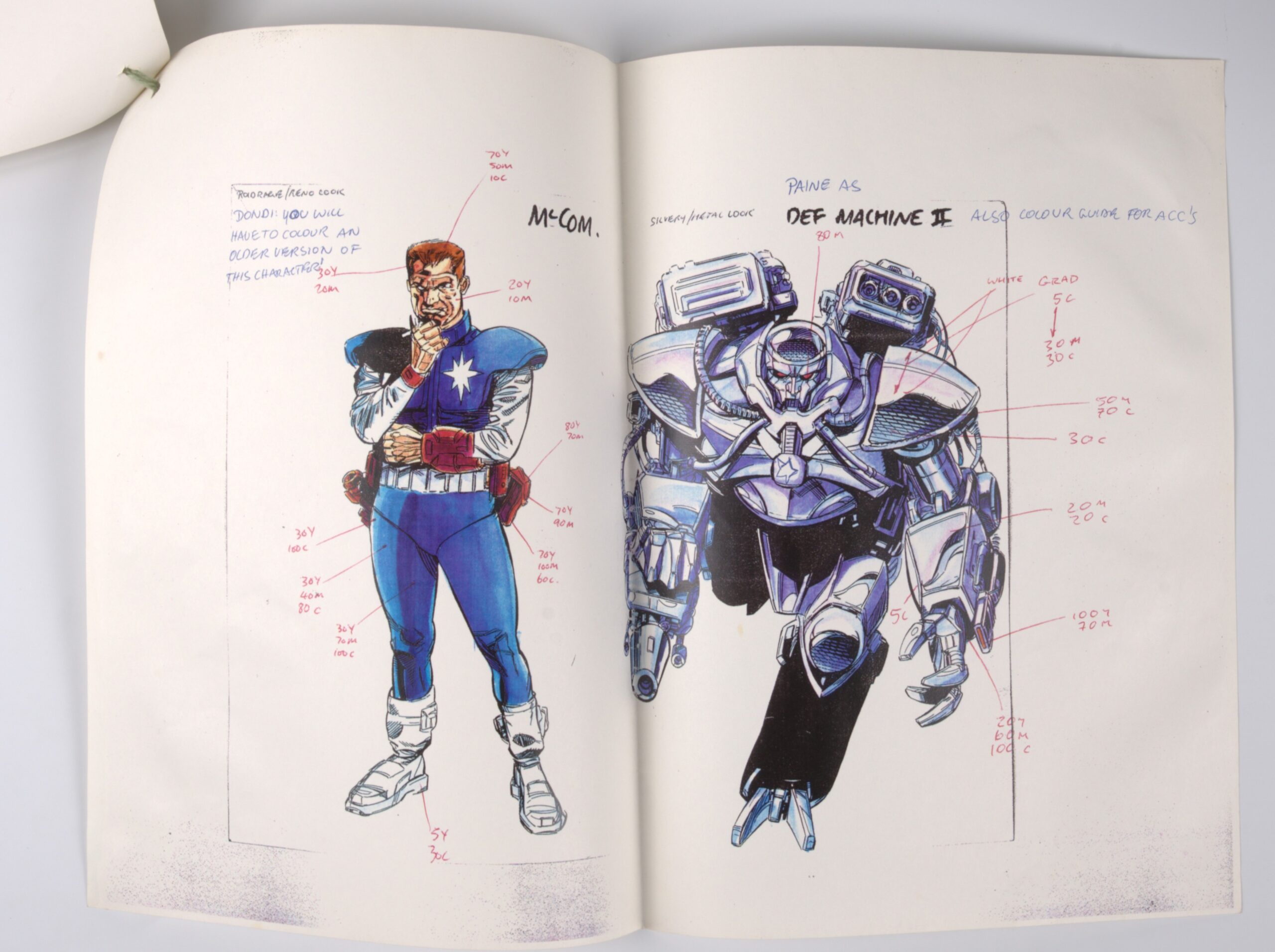 Marvel UK Red Mist 20-20 Character Design - MlCom and Def Machine
