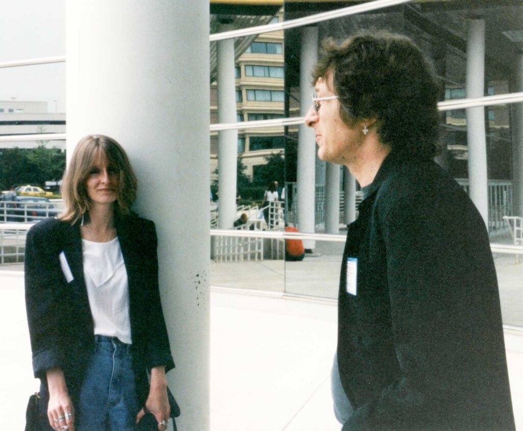 Sue and Alan Grant at Chicago Comic Con in 1994. Photo: Michael Toth | Used with kind permission