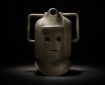 A reproduction Cyberman helmet from 'The Invasion' 1968