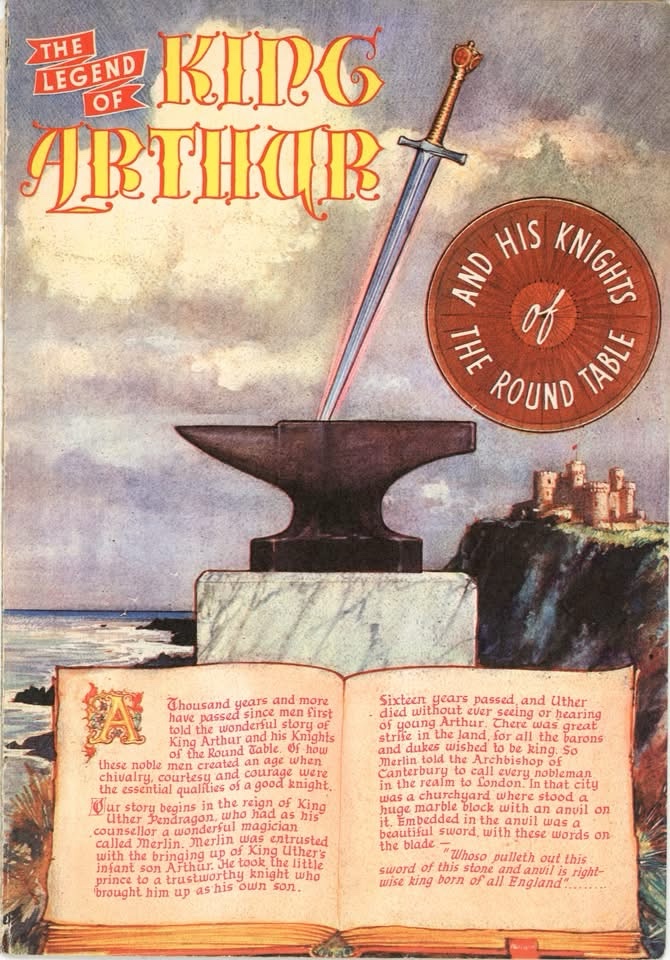 The Beezer Book for Boys and Girls 1962 - The Legend of King Arthur, art by John Miller Watt