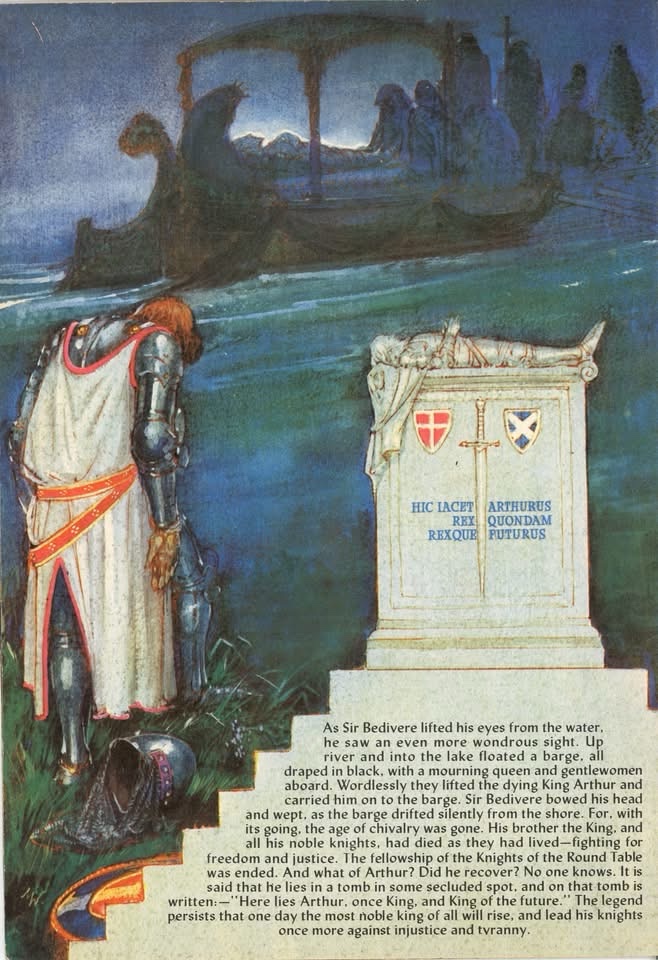 The Beezer Book for Boys and Girls 1962 - The Legend of King Arthur, art by John Miller Watt