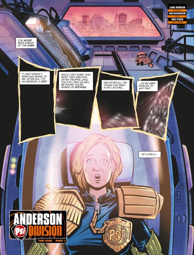 2000AD Prog 2488 - JUDGE ANDERSON // THE VOID By Liam Johnson (Writer) Rob Richardson (Artist) Rob Steen (Letterer)